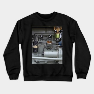 Ferguson 'Lenfield' Tractor Motor, Close up classic diesel power Crewneck Sweatshirt